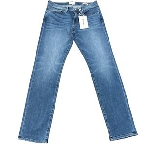 FRAME L'Homme Slim Fit Jeans Size 33 Capistrano Wash‎ Denim Pants NWT